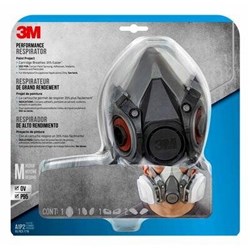 3M 6211P1-DC PAINT PROJECT RESPIRATOR MEDIUM (EA)