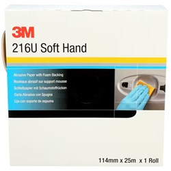 3M 216U 50333 PRECUT SOFT HAND ROLLS P240 114MM X 25M EA