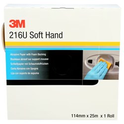 3M 216U 50339 PRECUT SOFT HAND ROLLS P600 114MM X 25M EA