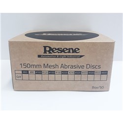 SALE RESENE 150MM MESH ABRASIVE DISCS P500 BOX/50