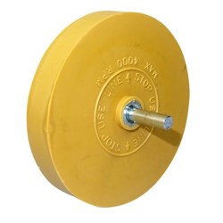 AMX ERASER WHEEL WITH PLAIN SPINDLE
